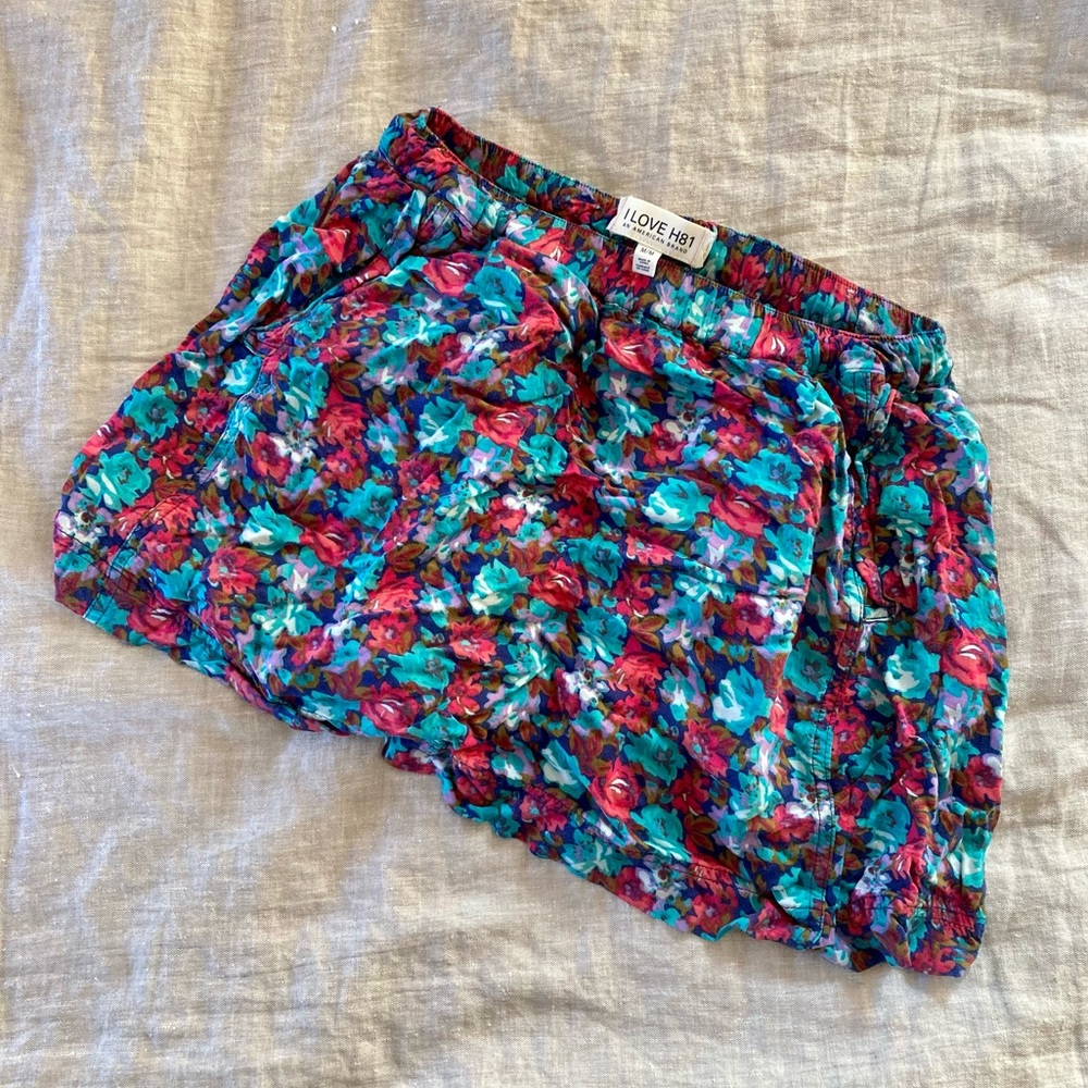 floral festival mini skirt with pockets 🌺